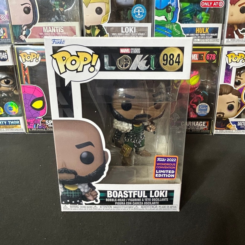 Funko Pop Marvel Boastful Loki 984 2022 Wondrous Convention Limited Edition